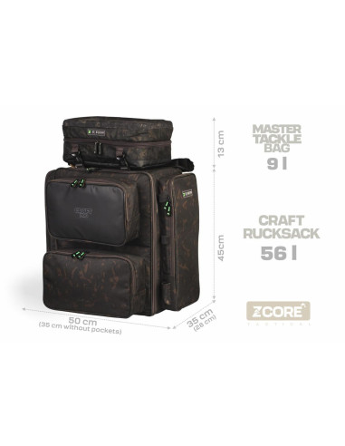 ZFISH Batoh CraftPro Rucksack Z-CORE 3in1