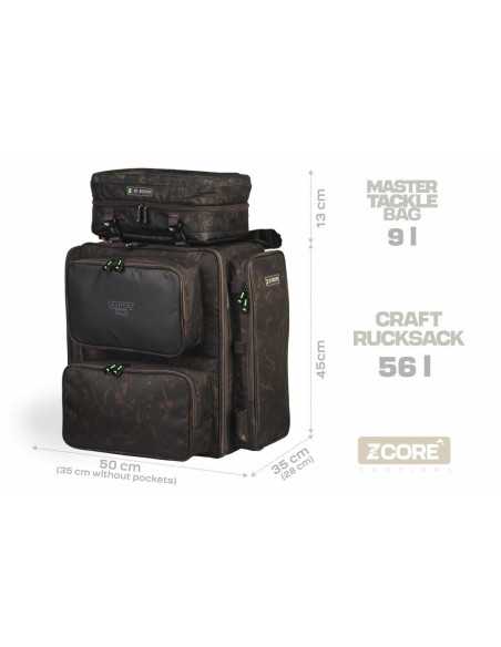 ZFISH Batoh CraftPro Rucksack Z-CORE 3in1