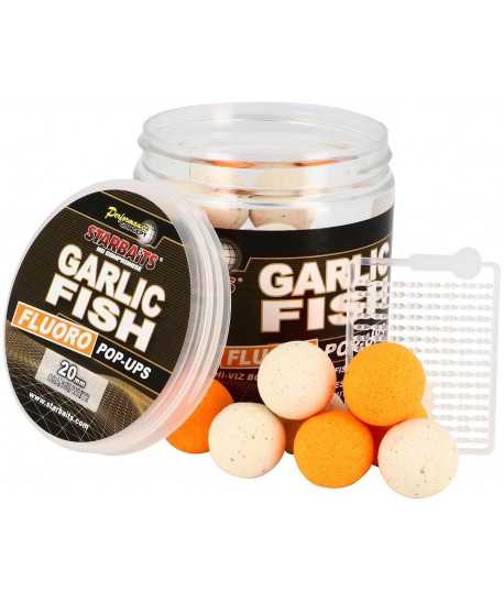 Garlic Fish - Boilie FLUO plovoucí 80g 20mm Garlic Fish - Boilie FLUO plovoucí 80g 20mm