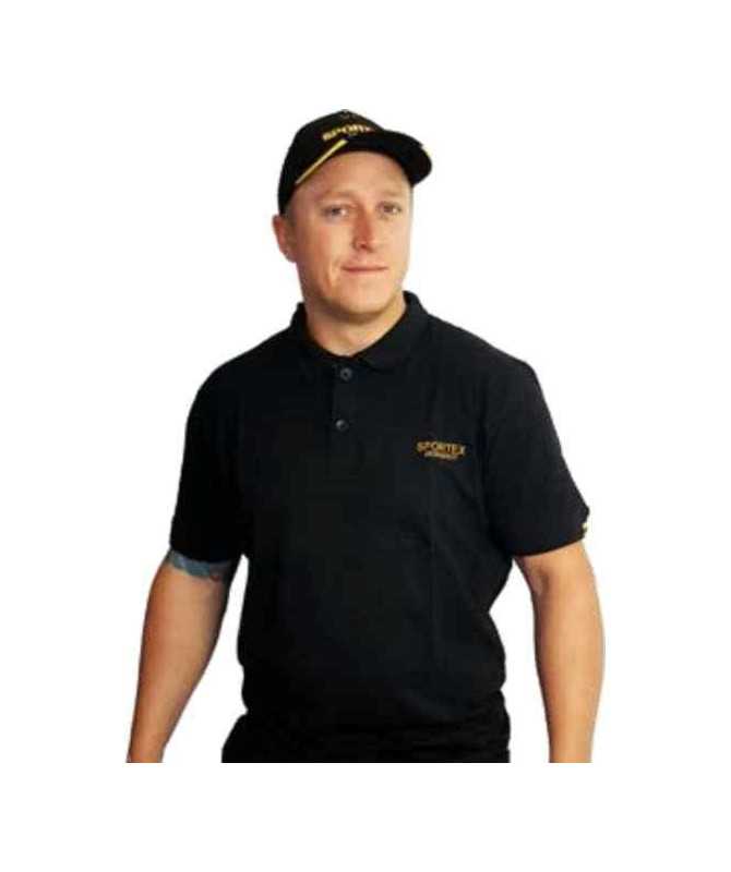 Sportex Classic Polokošile s logem - černá vel.XL