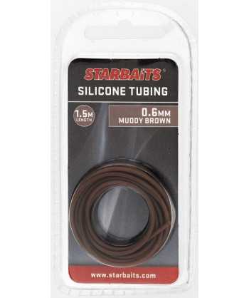 Hadička silikonová - Silicone Tubing Hnědá 0,6mm 1,5m