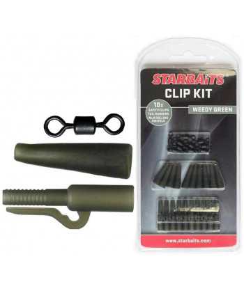 Clip Kit Set závěs na olovo (10ks) zelená
