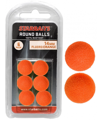 Round Balls 14mm oranžová (plovoucí kulička) 6ks