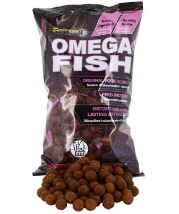 Omega Fish - Boilie potápivé 1kg 14mm