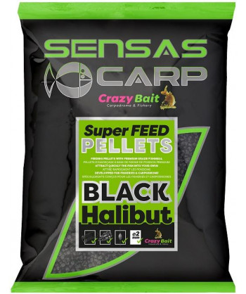 Pelety Super Feed Black Halibut (halibut) 700g 8mm