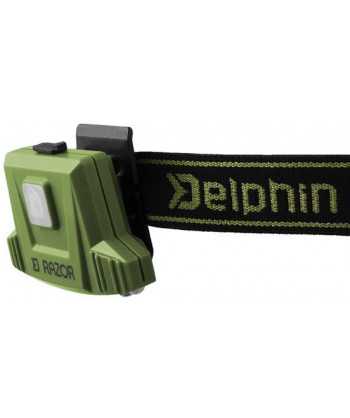 Čelová lampa Delphin RAZOR USB