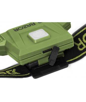 Čelová lampa Delphin RAZOR USB