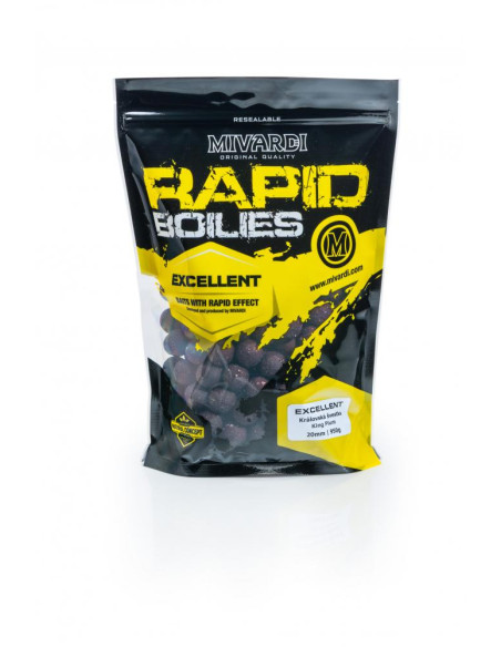 Rapid Boilies Excellent - Královská švestka (950g | 20mm)
