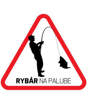 Nálepka - Rybář na palubě