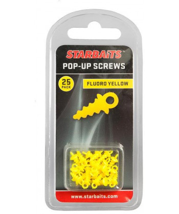 Pop Up Screws žlutá (úchyt na plovoucí boilie) 25ks