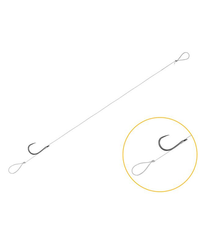 Feederový návazec Delphin FLR Loop / 6ks, 8cm NO8 SM